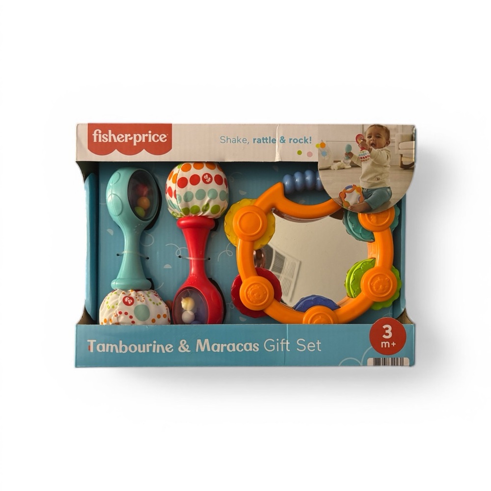 Fisher-Price Colorful Tambourine & Maracas Set